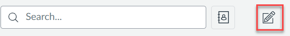 Search bar with a pencil icon for editing