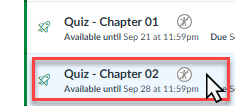 Quiz Chapter 02 available until September 29 at 1159 PM