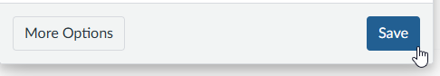 Hand cursor over the 'Save' button on an interface.