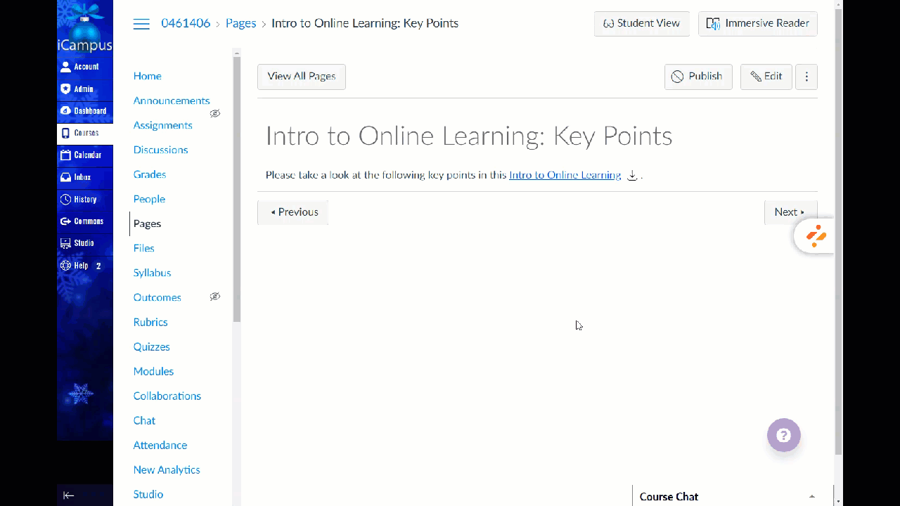 an animation showing the default display of linked content as preview overlay