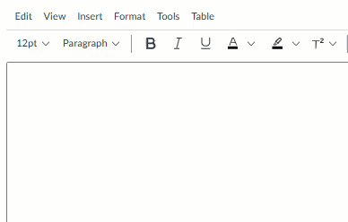 animation of typing a description
