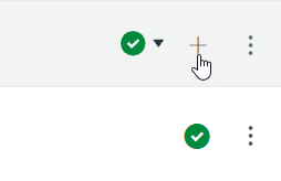 cursor hovers over plus icon to add content.