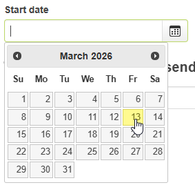 March 2026 calendar with the date March 13 highlighted