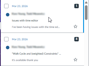 Message from user_name with issues with time editor and a reply from user_name about Walk Cycle and weighted Constraints