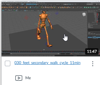 User selecting a video to add captions to